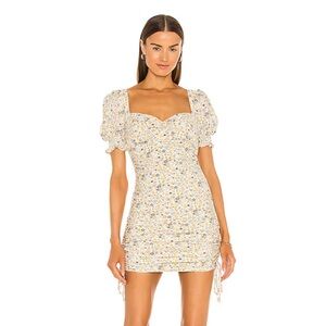 Cindy Sweetheart Dress in Soft Yellow Floral
Bardot